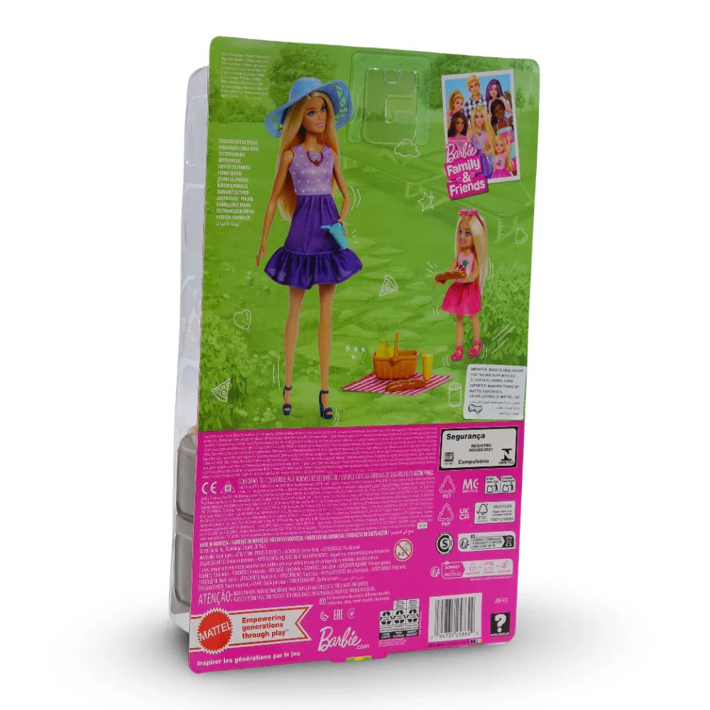 Mattel Barbie Family & Friends Dolls – Accessories, Picnic with 2 Dolls