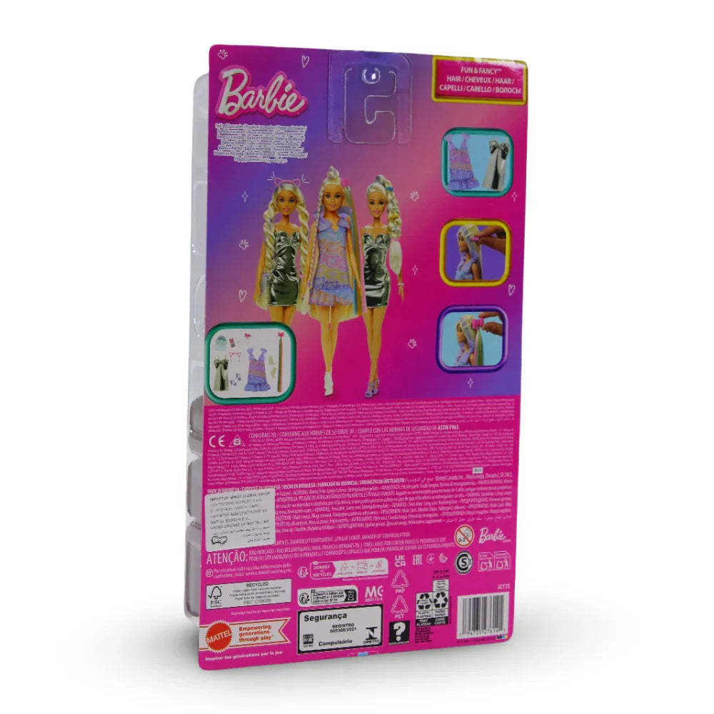 Mattel Barbie Fun Fancy Doll – Accessories, Blonde Fashion Doll and Extra Long Hair