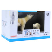 The Sea World Moderl Series - 2 Polar Bears Figurines