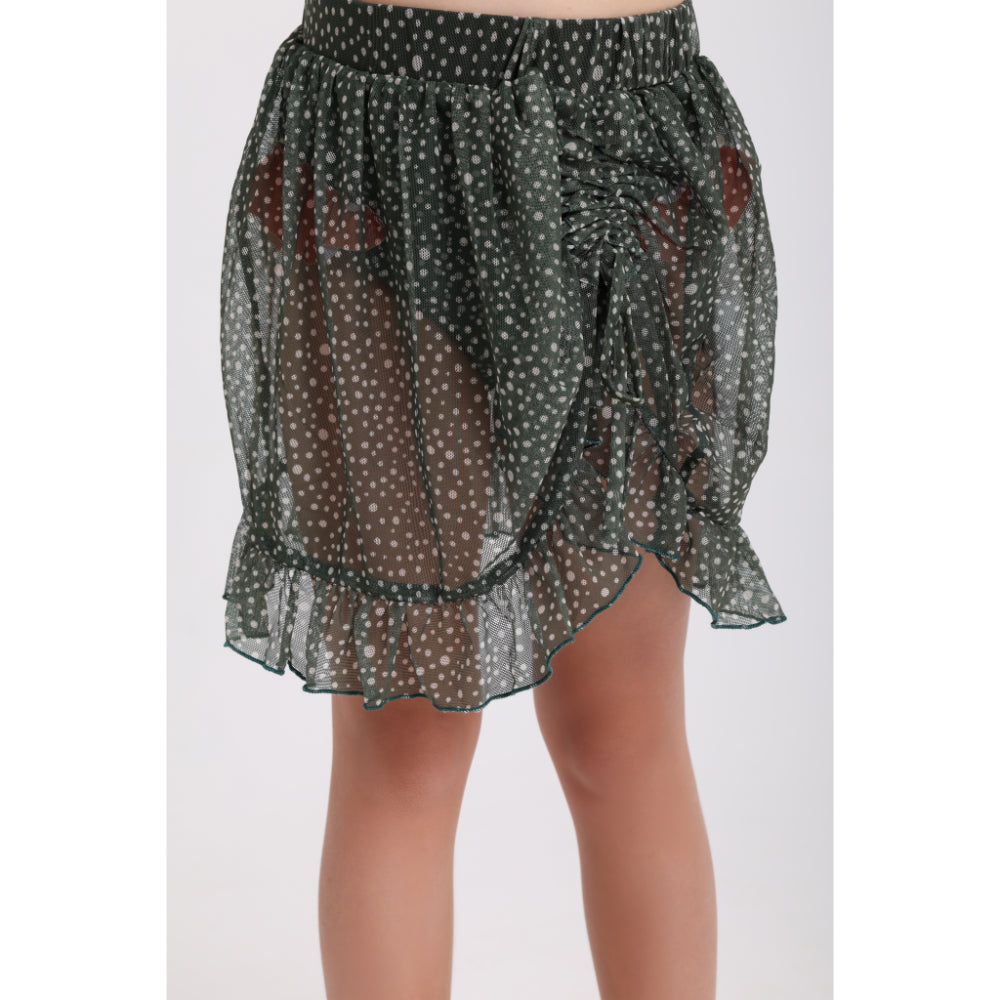 Girls Tulle Cover-Up – Olive - Clothing - Playmore