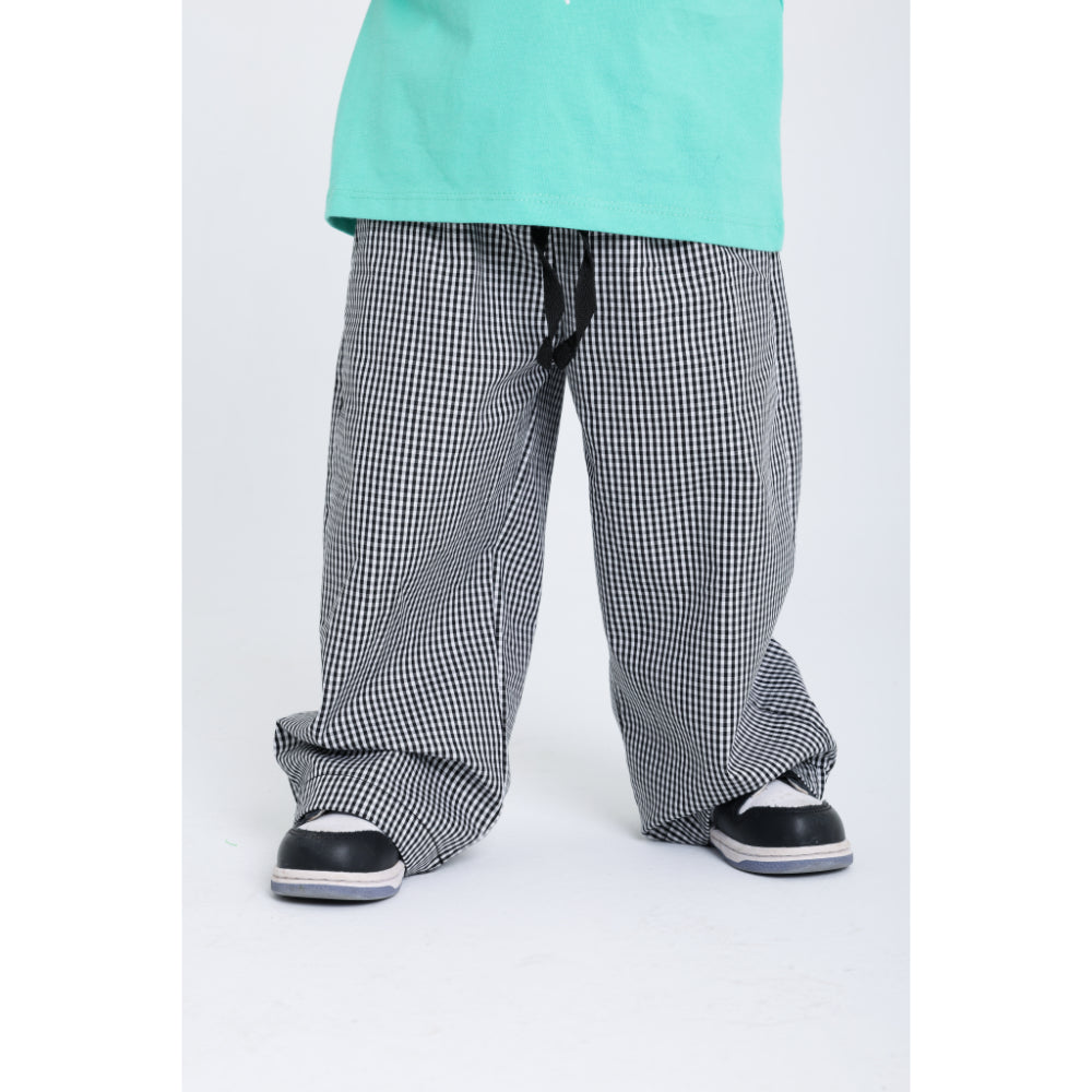 Unisex Baby Cotton Pants – Black & White