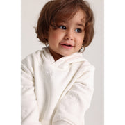 Baby Girls Cotton 2-Piece Outfit Set – Off-White with Smiley Faces