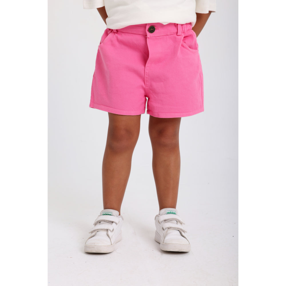Baby Girls Gabardine Shorts – Fuchsia - Clothing - Playmore