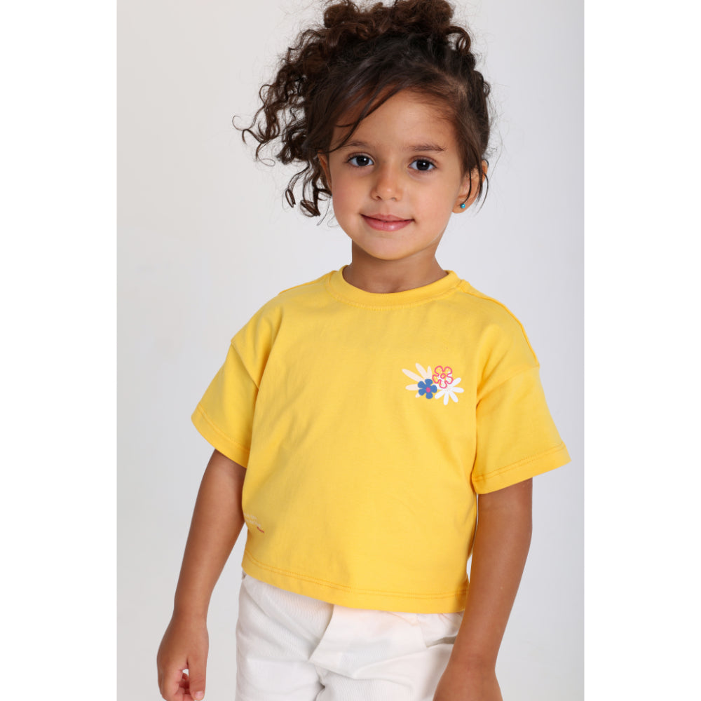 Unisex Baby Cotton T-Shirt – Yellow - Clothing - Playmore