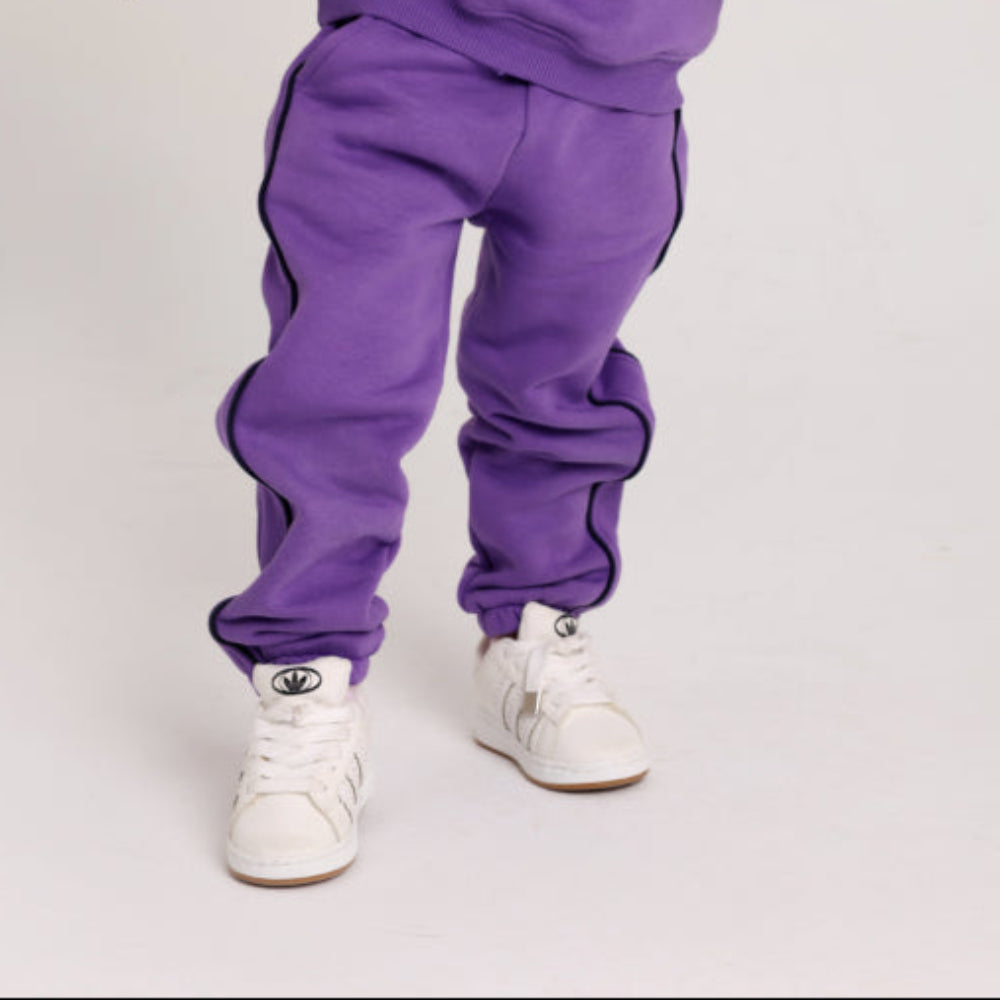 Unisex Cotton Sweatpants – Purple