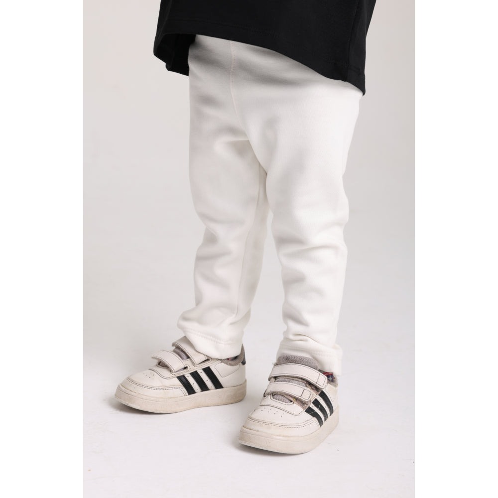Unisex Interlock Fur Leggings – Off-White