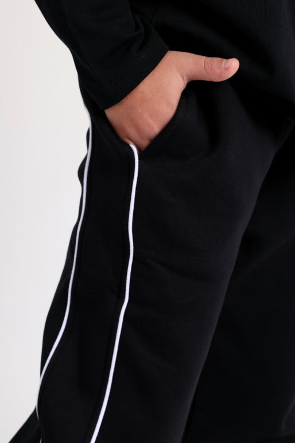 Boys Cotton Sweatpants – Black