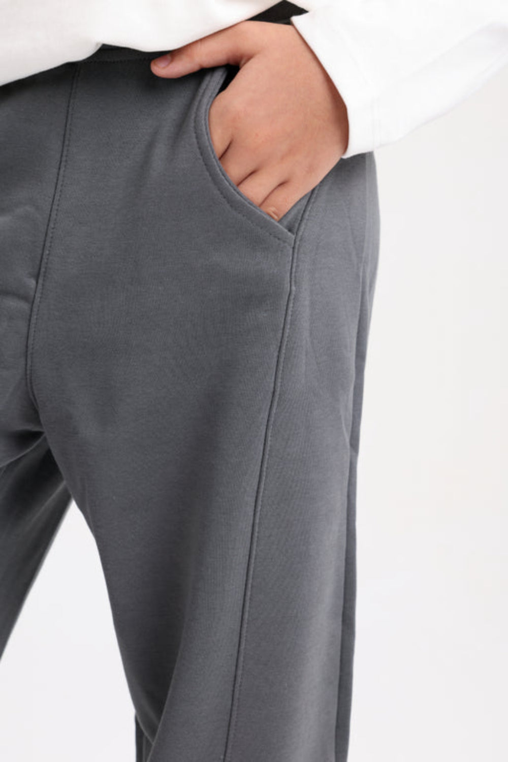 Unisex Barrel Fit Pants – Dark Grey