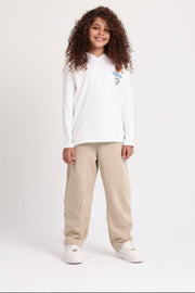 Unisex Barrel Fit Pants – Beige
