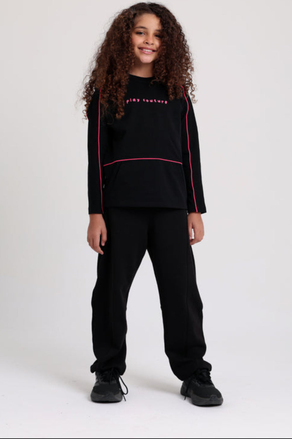 Unisex Barrel Fit Pants – Black