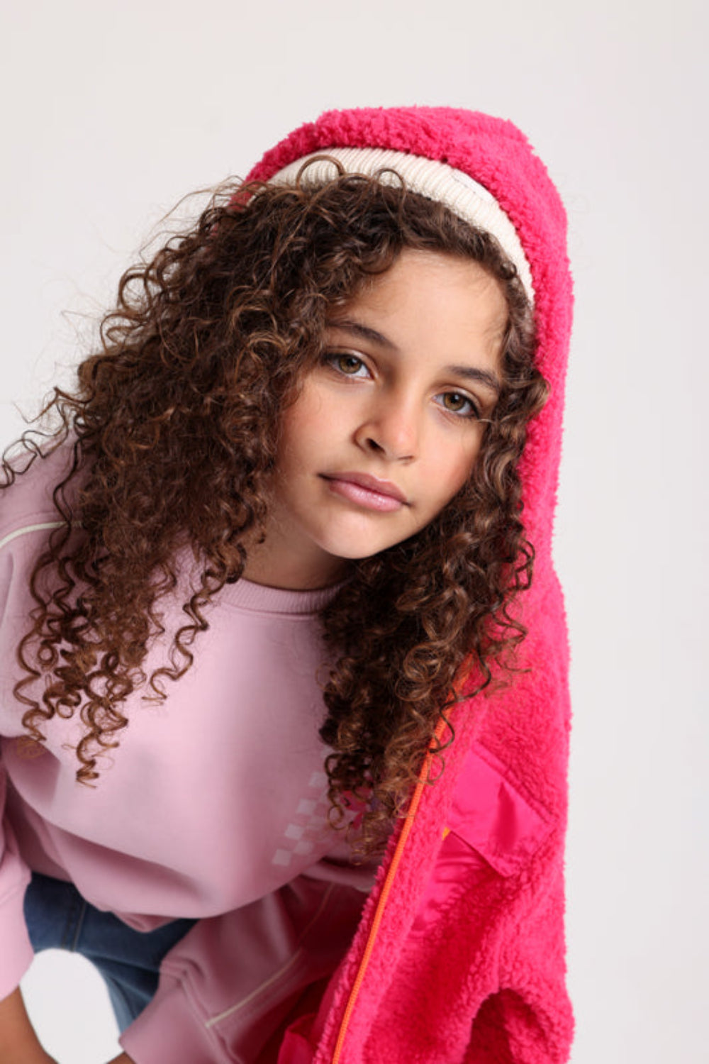 Unisex Fleeced Teddy Jacket – Fuchsia