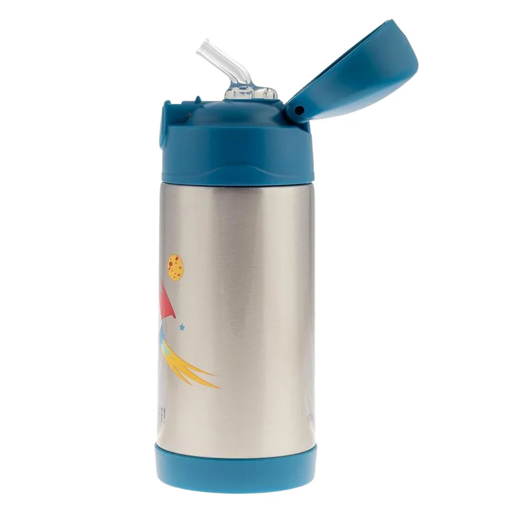 Stephen Joseph Double Wall Stainless Steel Bottle 350ml - Rocket Design