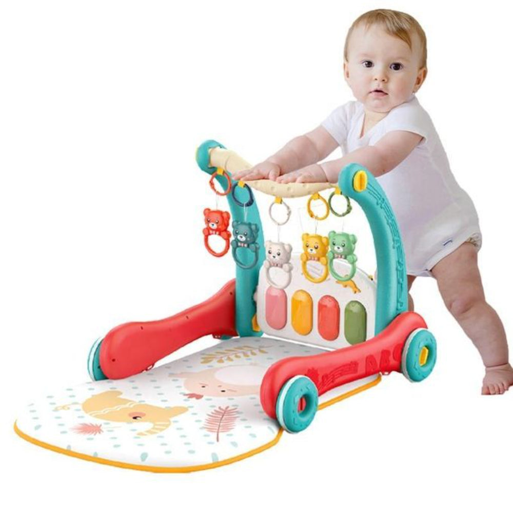 Trendi Sit-to-Stand Learning 2-in-1 Pedal Piano Play Gym & Baby Walker