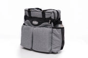 Petit Bebe Baby Diaper Bag Premium – Grey & Black