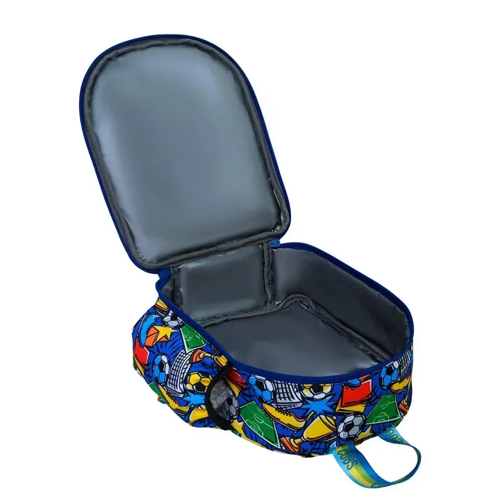 Cubs Football Fan letter M Nursery Lunch Backpack – 11 Inches