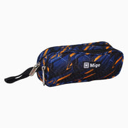 Multicolored Pencil Case - Black & Orange Print