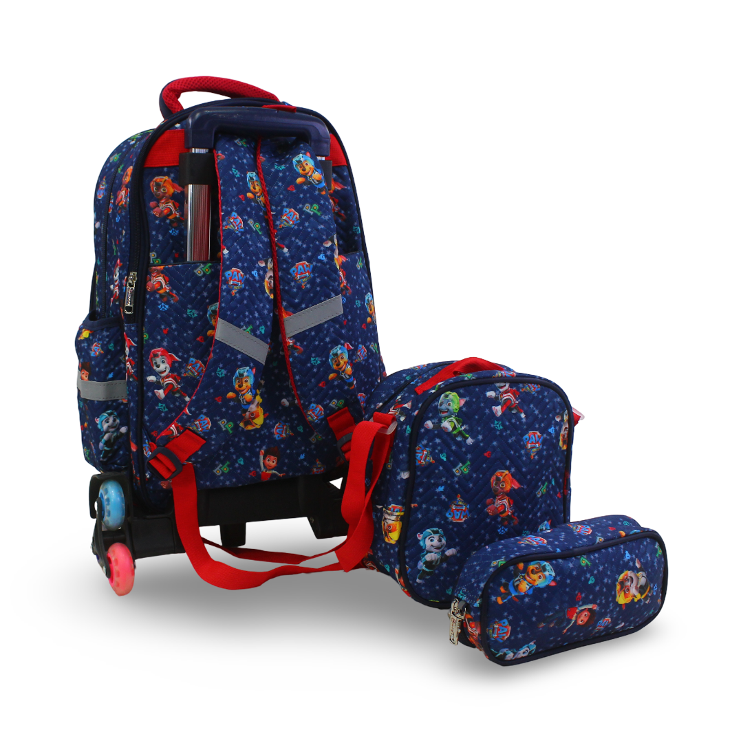 School Set Paw Patrol Trolley Bag 18 Inches – Navy