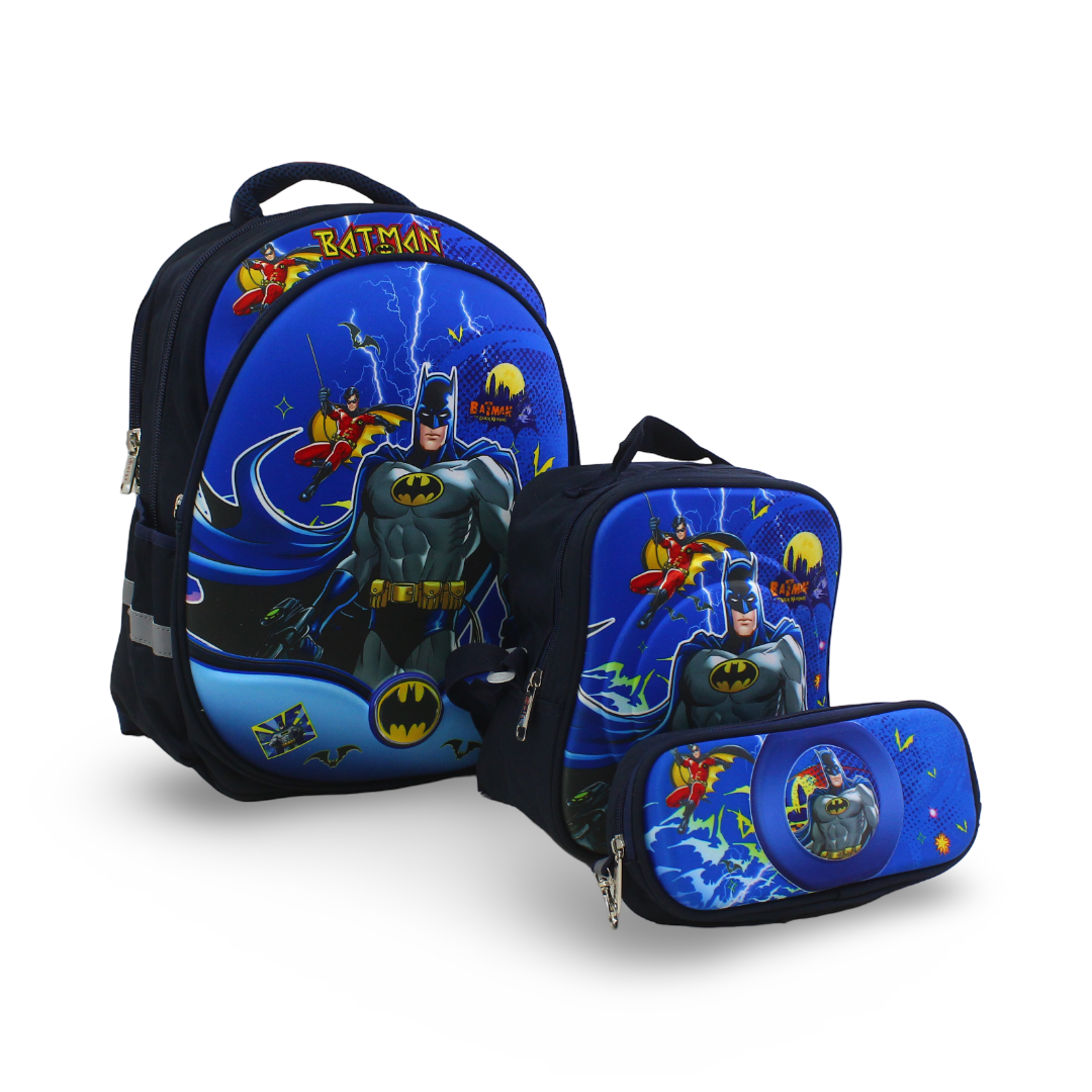Migo School Set Batman Backpack 16 Inches – Navy