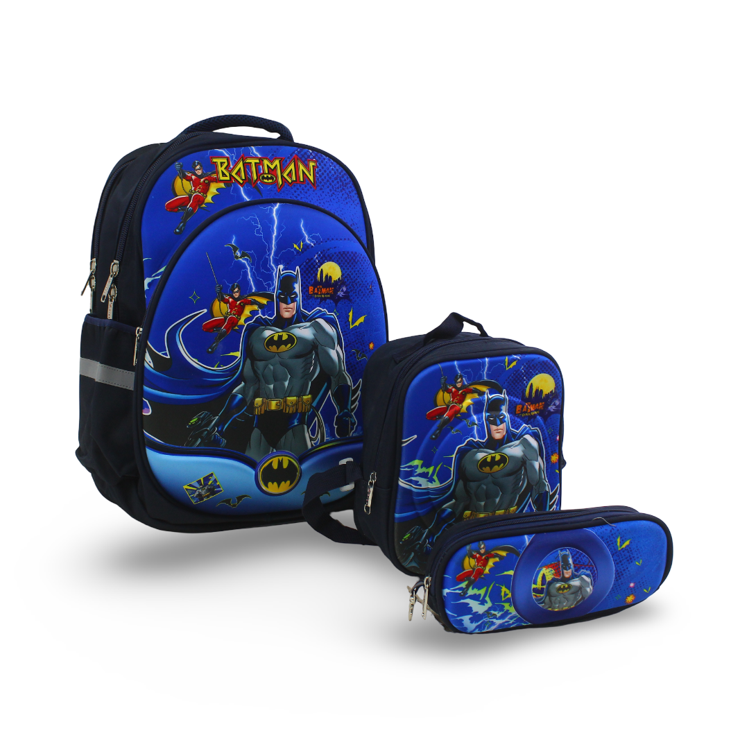 Migo School Set Batman Backpack 18 Inches – Navy