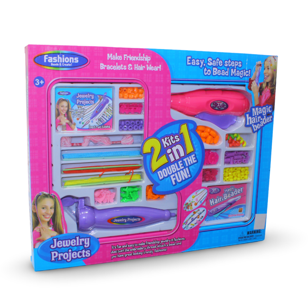 Fashions 2-in-1 Beading and Hair Accessories Kit