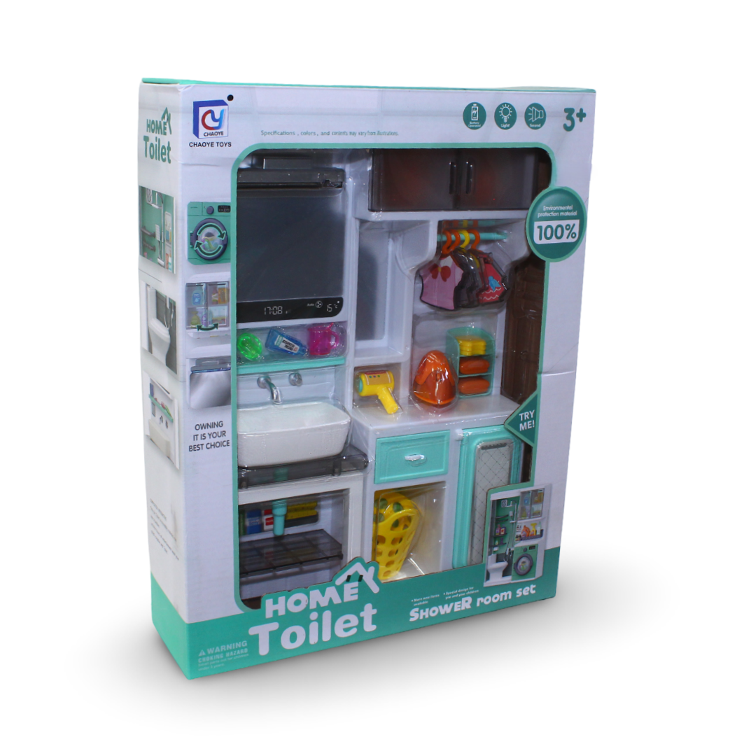 Chaoye Toys "Home Toilet" 4-in-1 Bathroom Shower Room Set