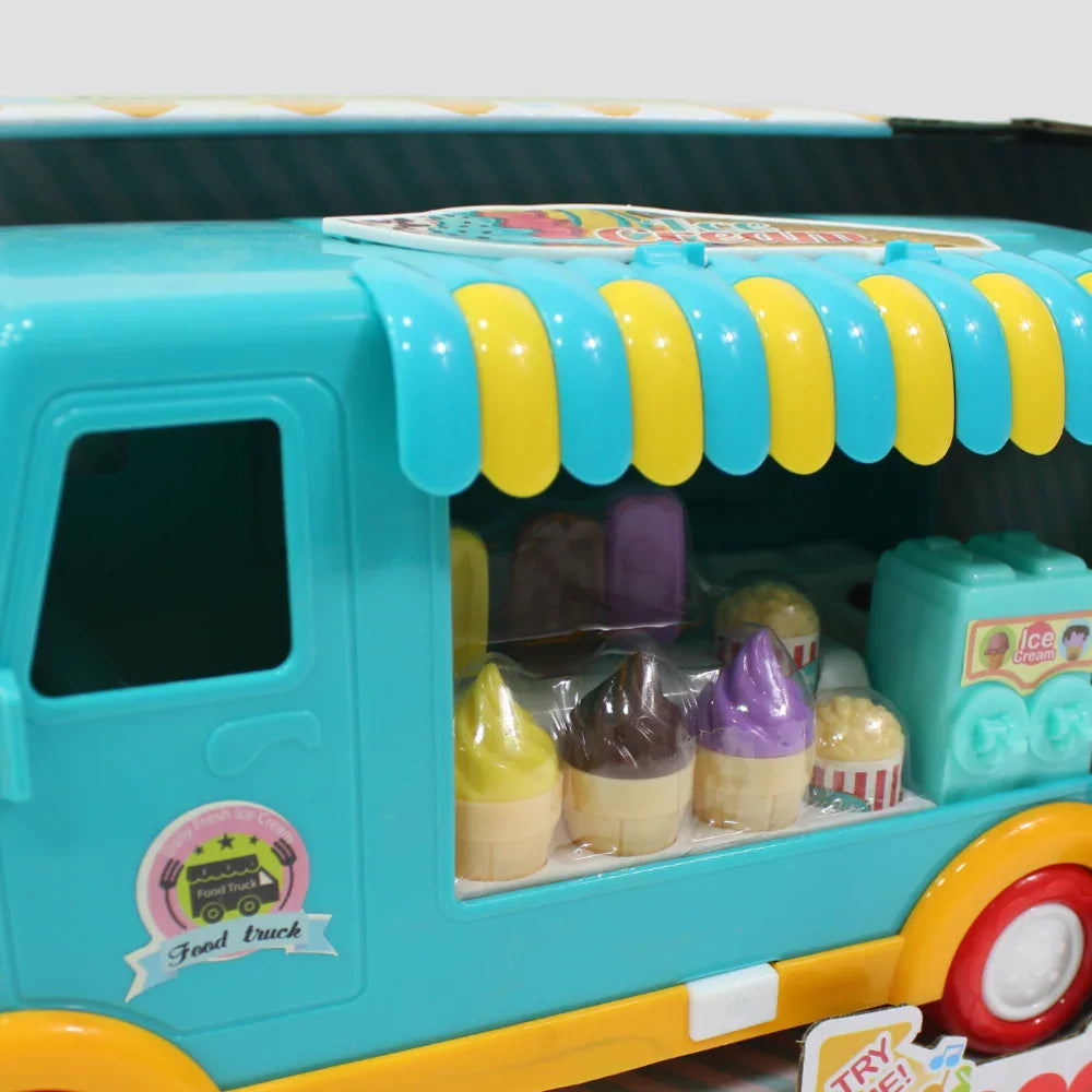 Kids' Fast Food Truck Playset – Pretend Play Toy with Music & Light