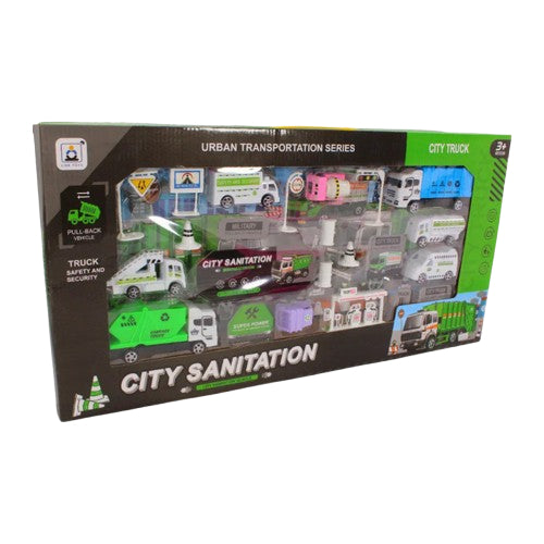 City Sanitation Trucks Playset – Imaginative Fun for Kids - Toys - Mega Mix
