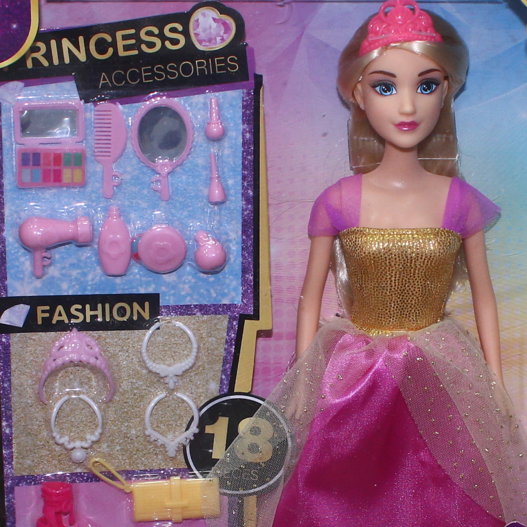 Anlily Princess Dress Up Doll with Accessories Set