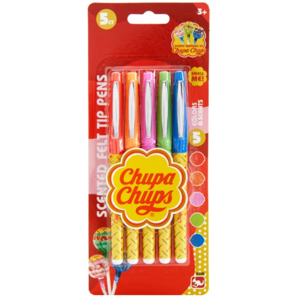 Chupa Chups Scented Felt Tip Pens - 5 Colors