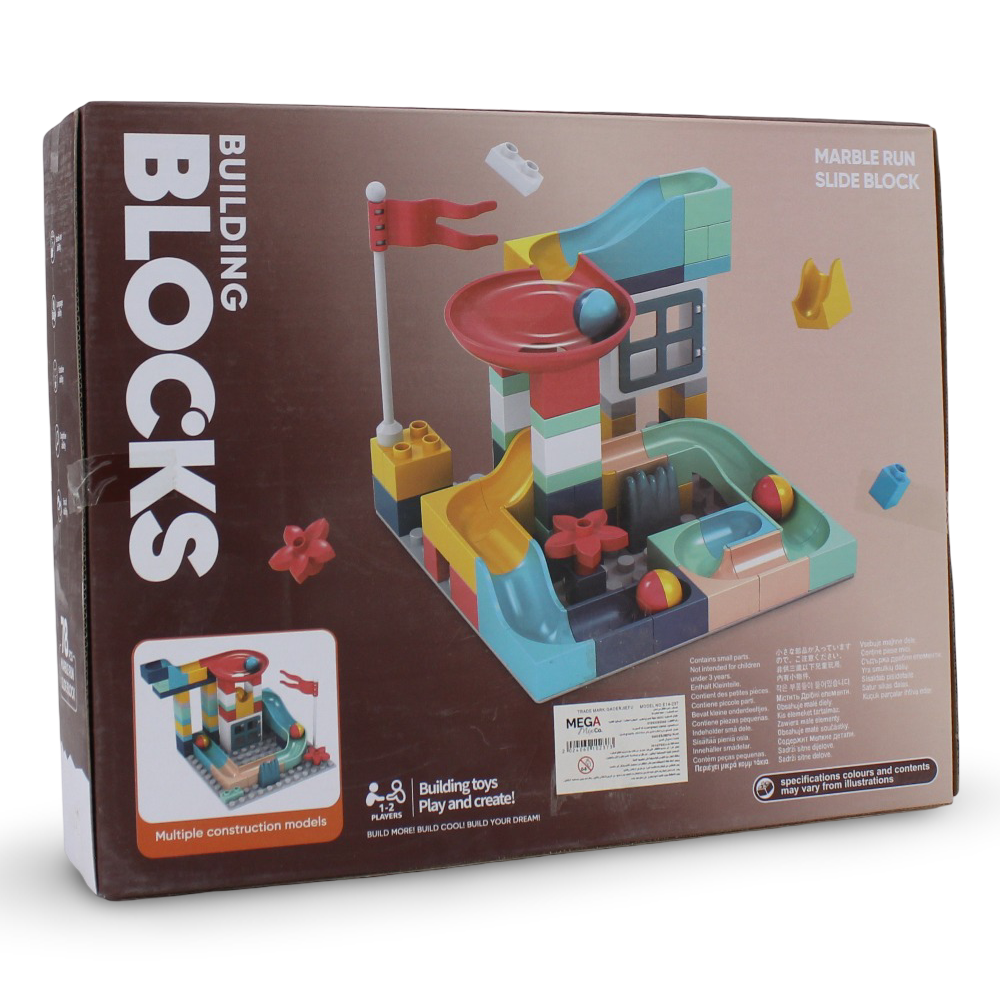 Marble Run Slide Blocks – 78 Pieces