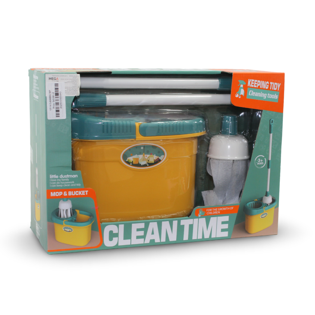 Clean Time Mop & Bucket Toy Set
