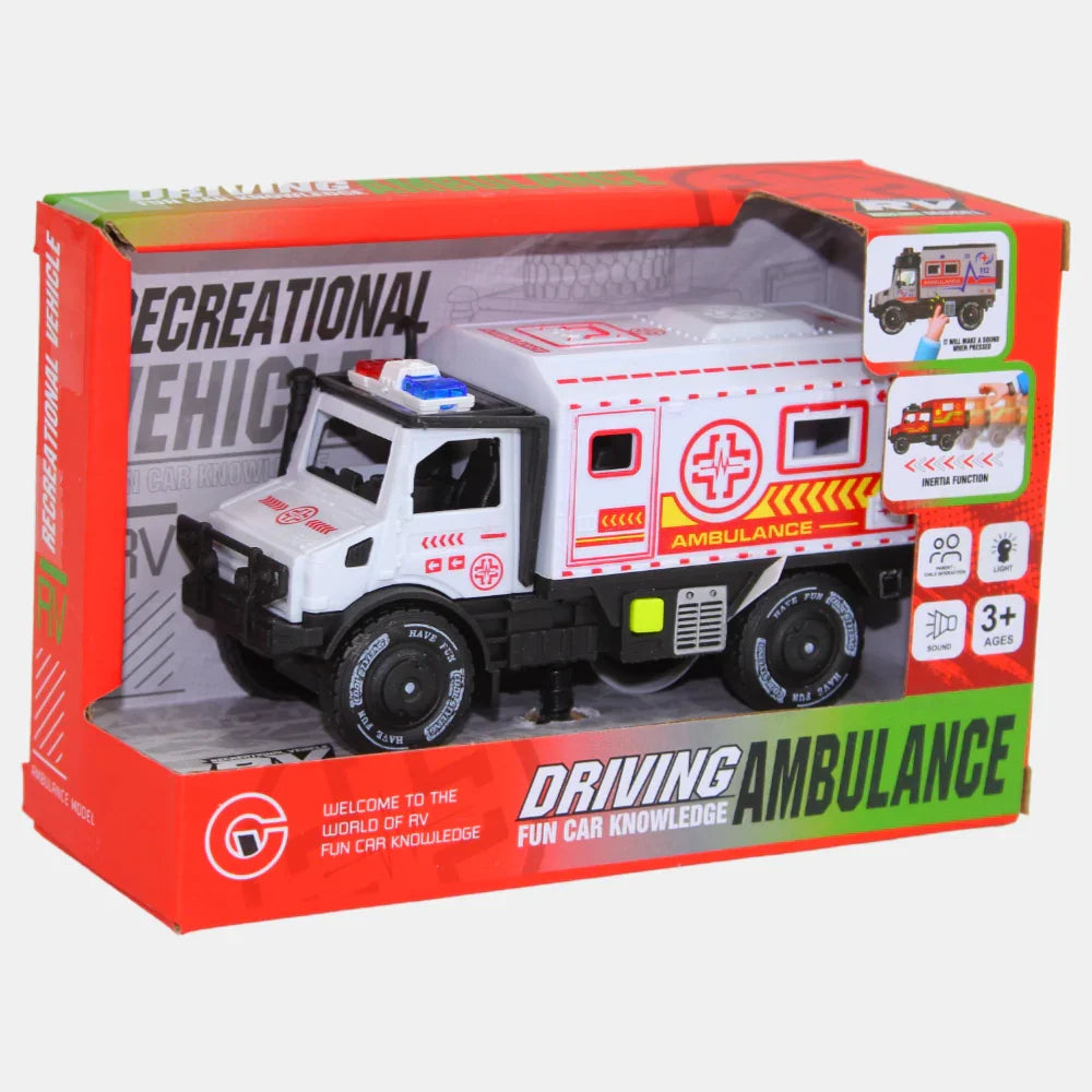 Ambulance with Sound and Light – Action-Packed Playtime (White)