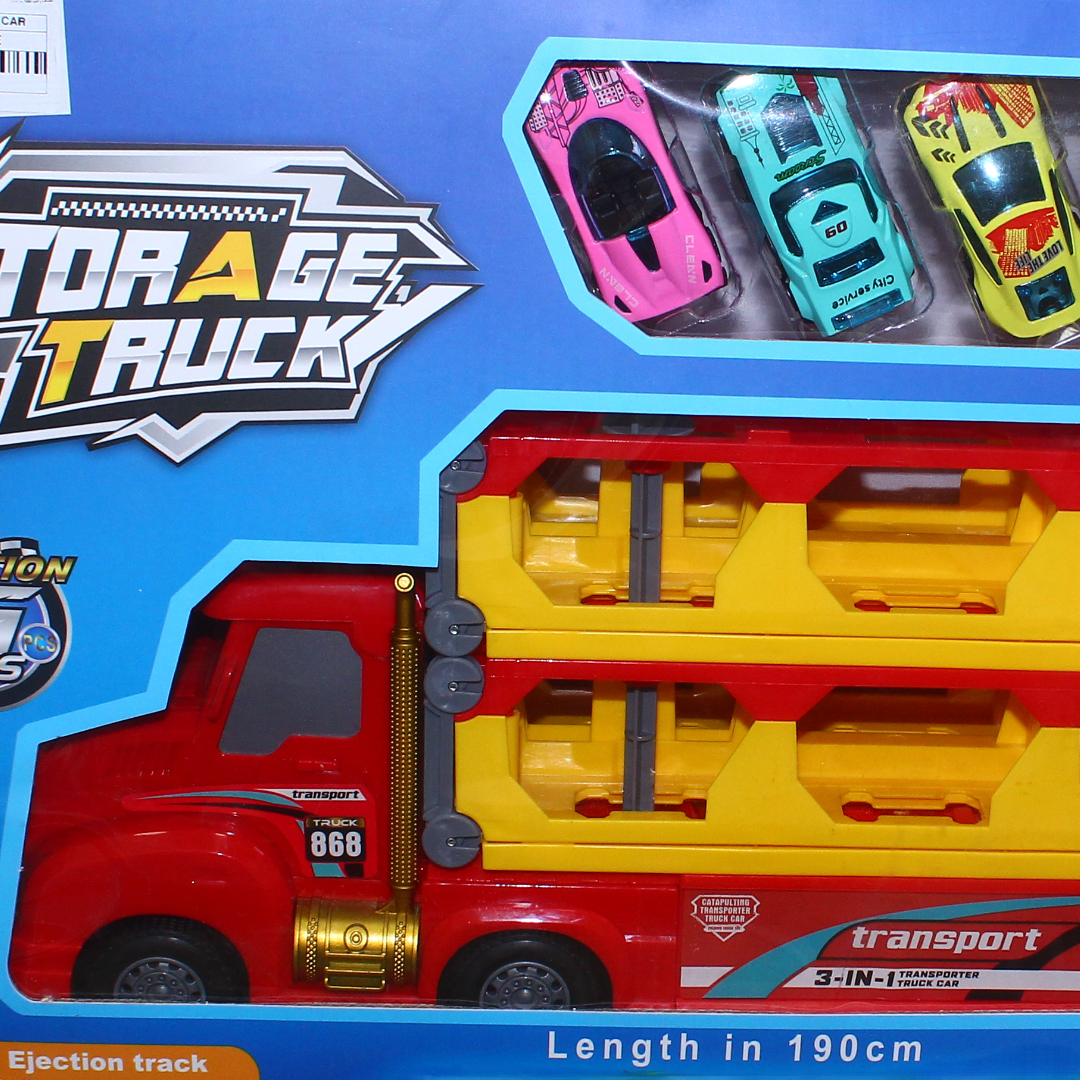 Storage Truck Car Hauler Toy Set