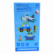 Vehicles Fridge Magnet Set – 30 Pieces