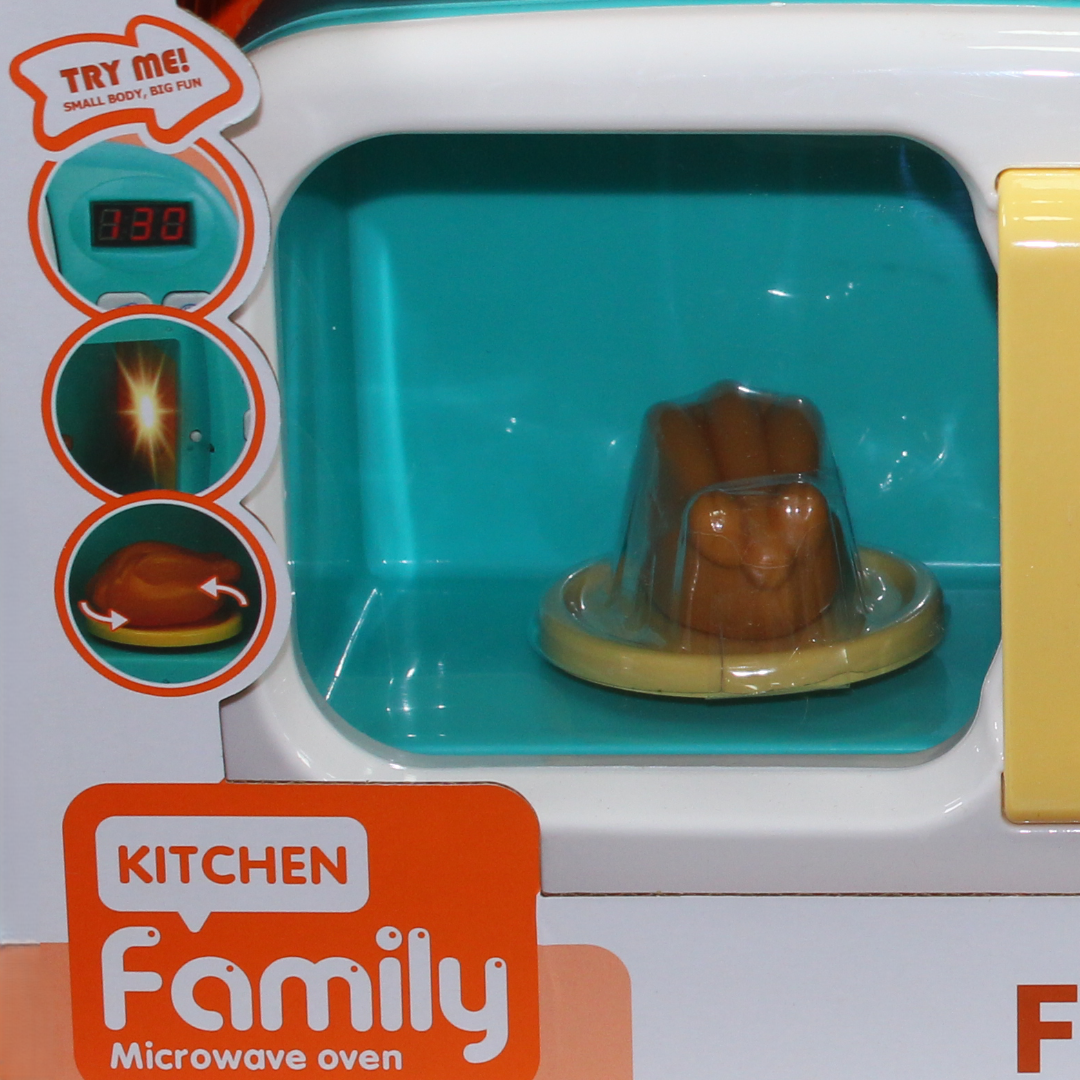 Microwave Kitchen Play Set with Lights, Sound & Accessories