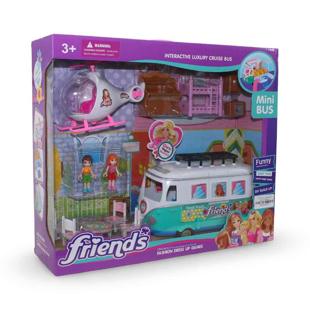 Café Bus with Airplane Play Set - Toys - For Baby