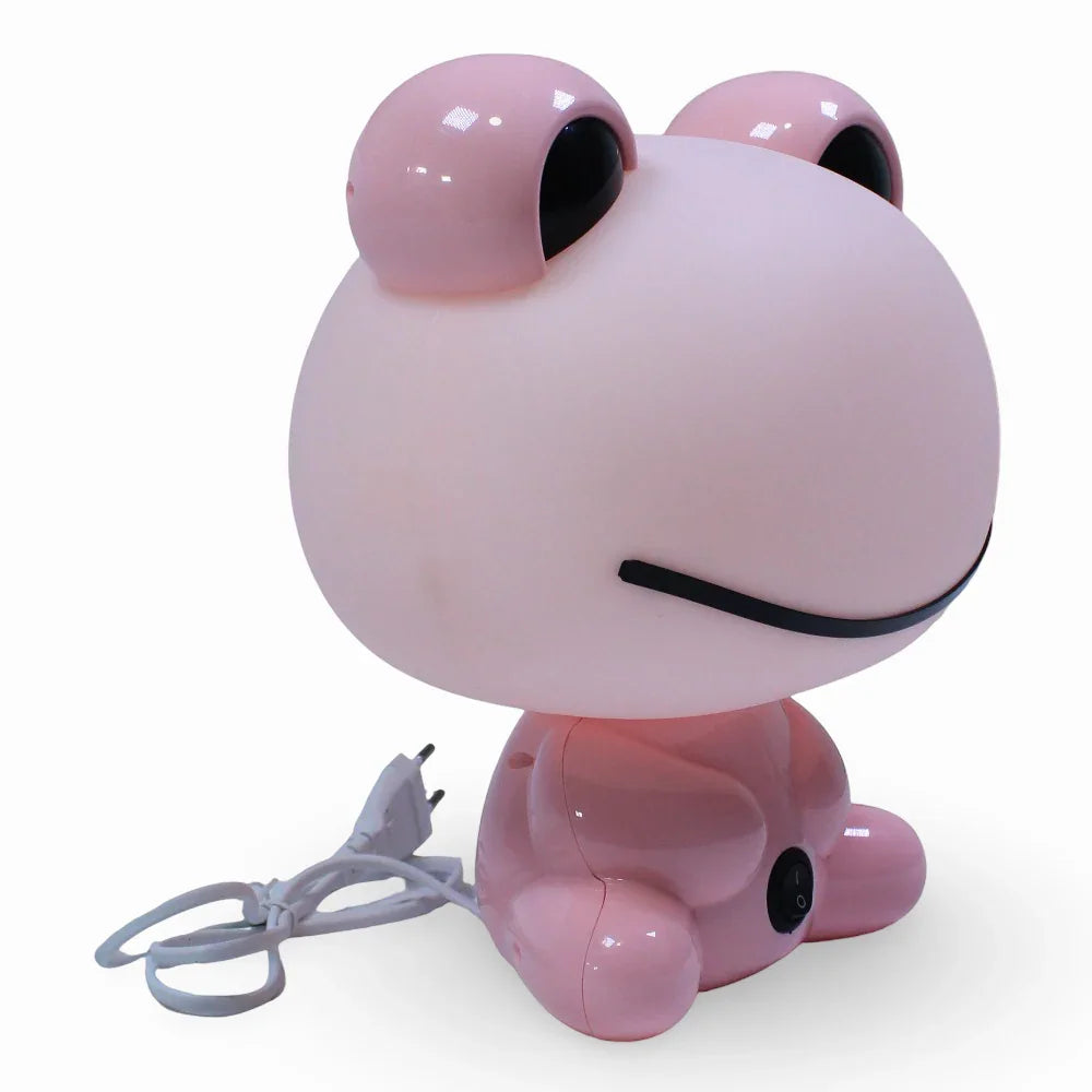 Mini Cartoon Table Lamp - Pink Frog