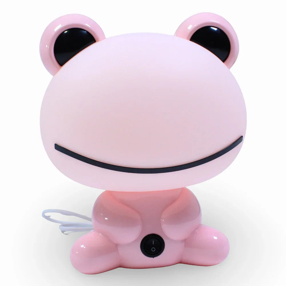 Mini Cartoon Table Lamp - Pink Frog