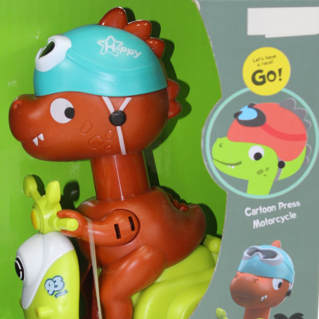 Cartoon Press and Walk Dinosaur Scooter