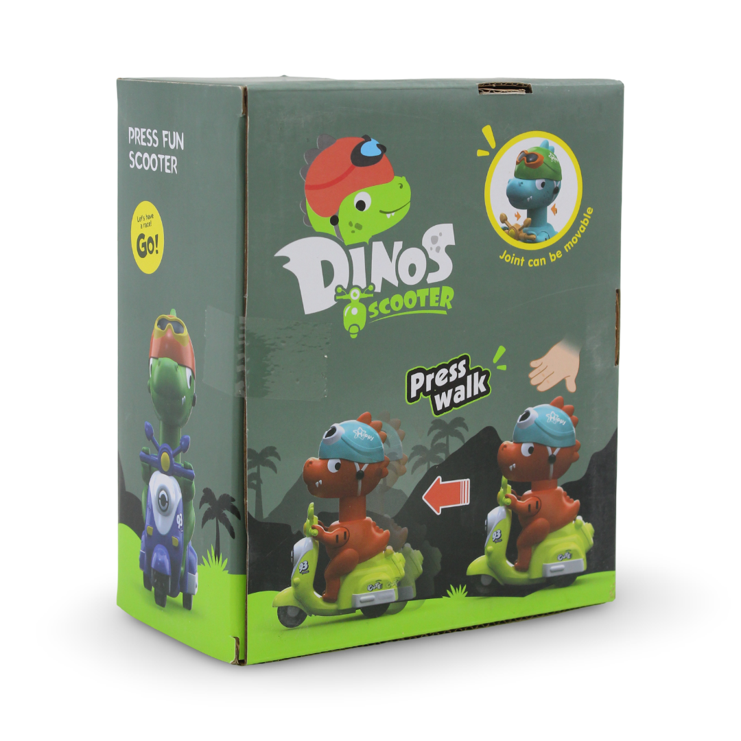 Cartoon Press and Walk Dinosaur Scooter