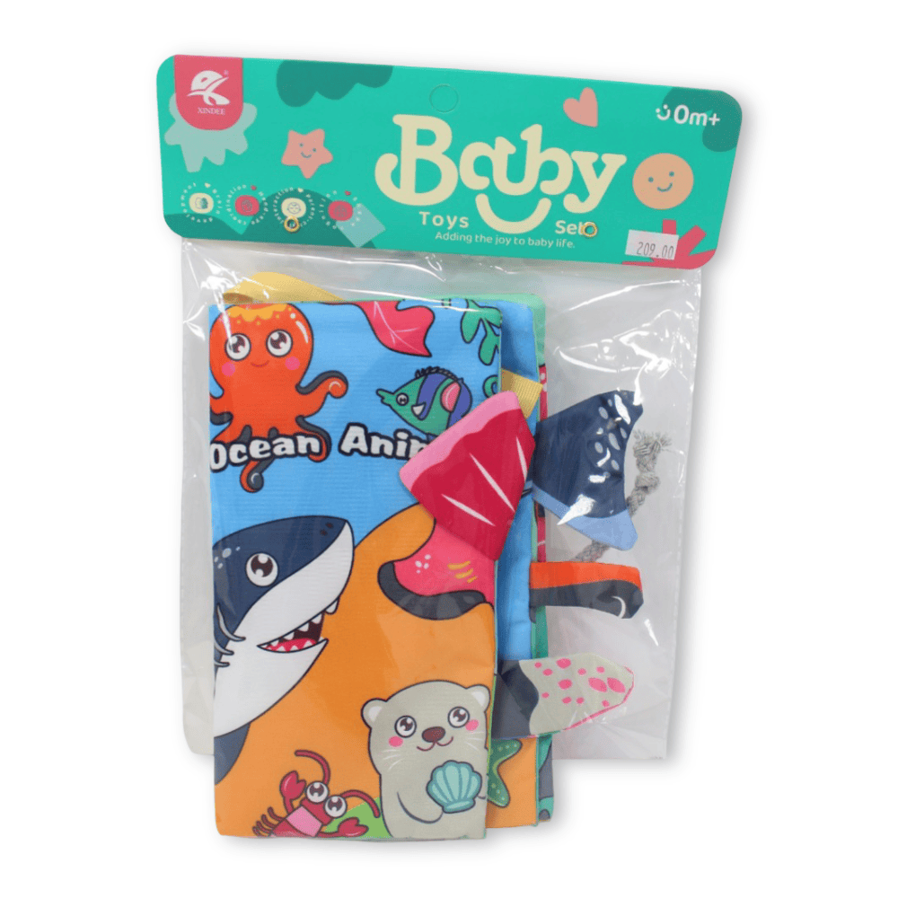 Sensory Soft Book for Learning – Ocean Animals - Toys - OKO