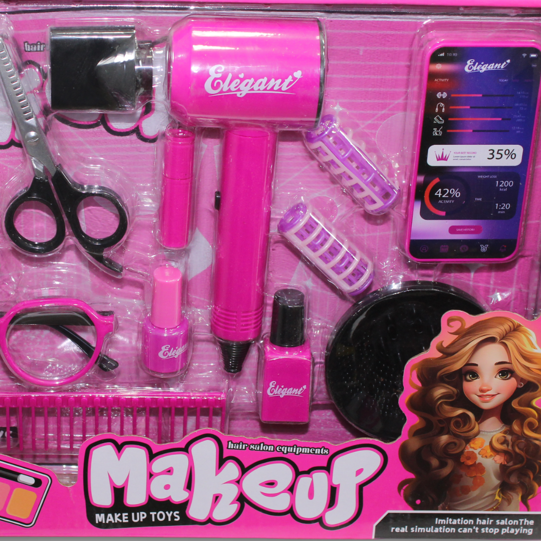 Elegant Makeup & Hair Salon Toy Set