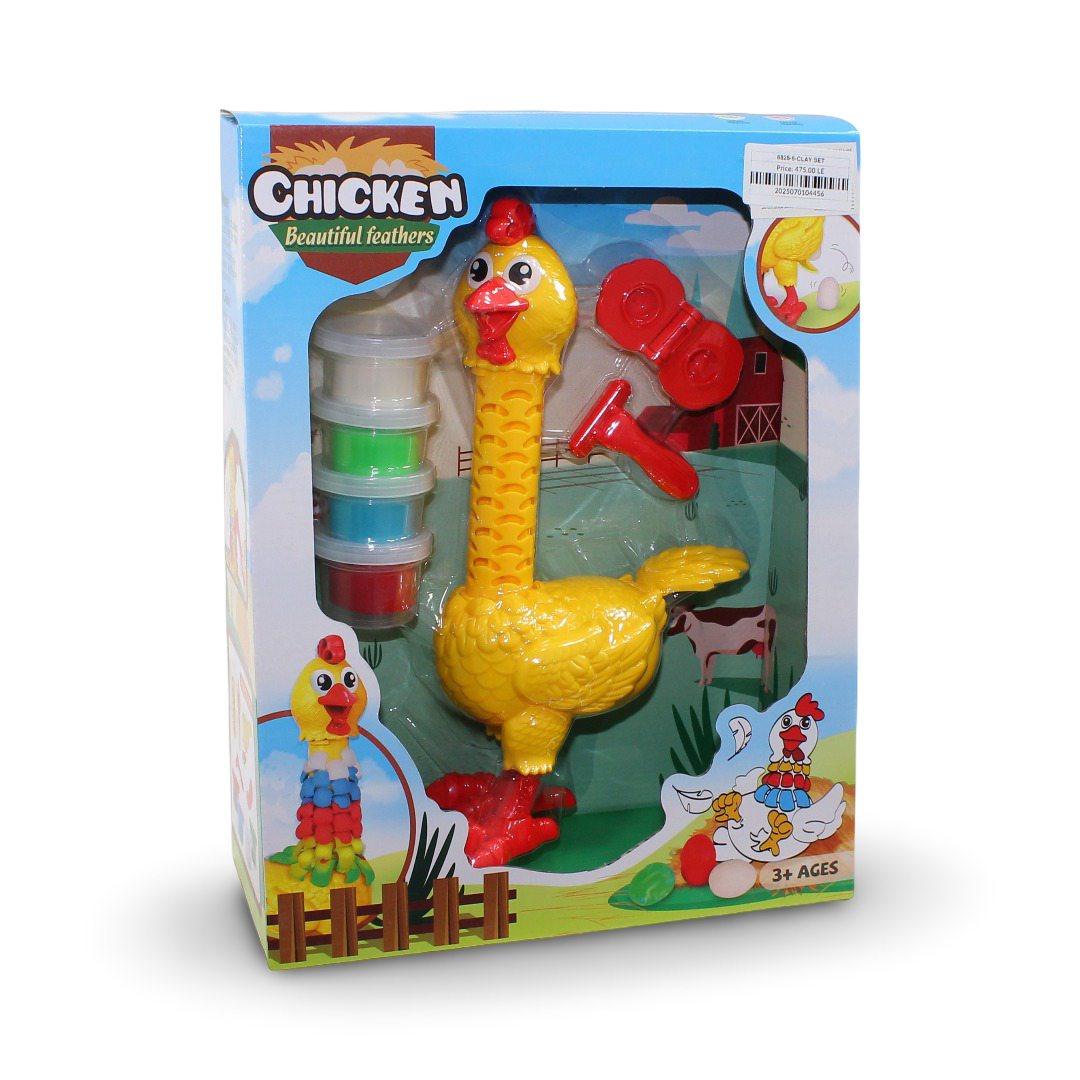 "Chicken" Beautiful Feathers Dough Clay Set - Toys - OKO