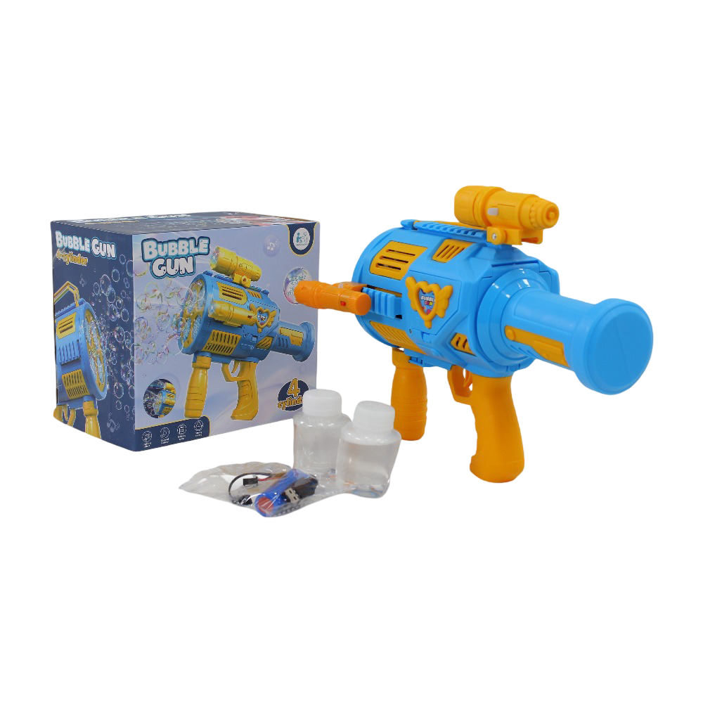 Electric Bubble Machine Gun - 4 Cylinder - Party - OKO