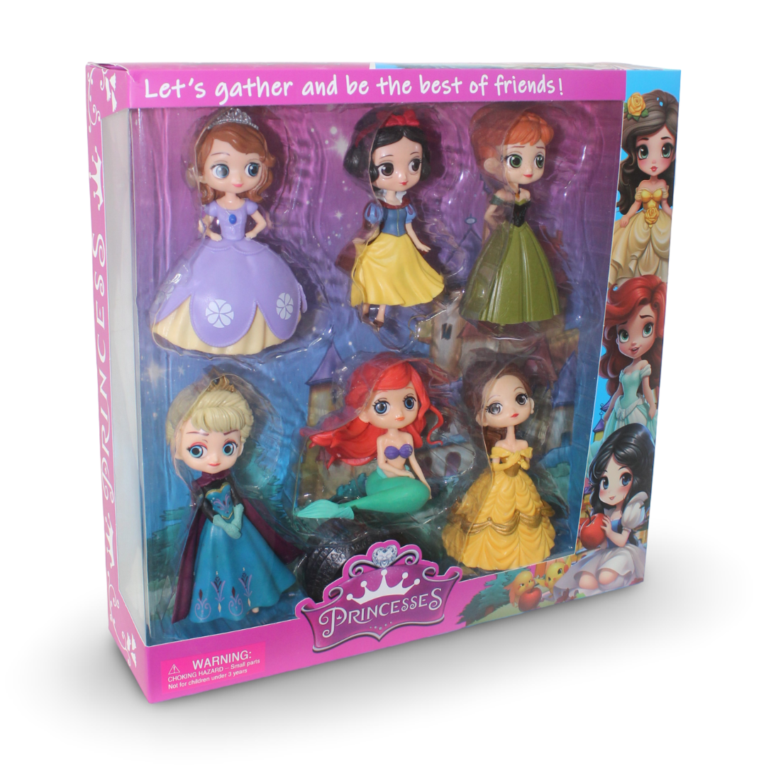 Princess Figures Set – 6Pcs - Toys - OKO
