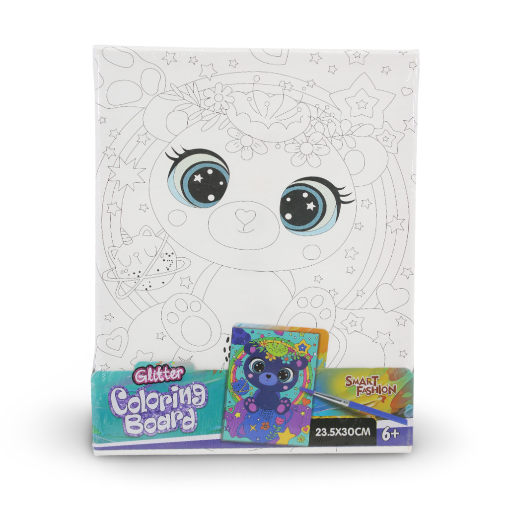 Smart Fashion Glitter Coloring Board 23.5x30 cm - Toys - OKO