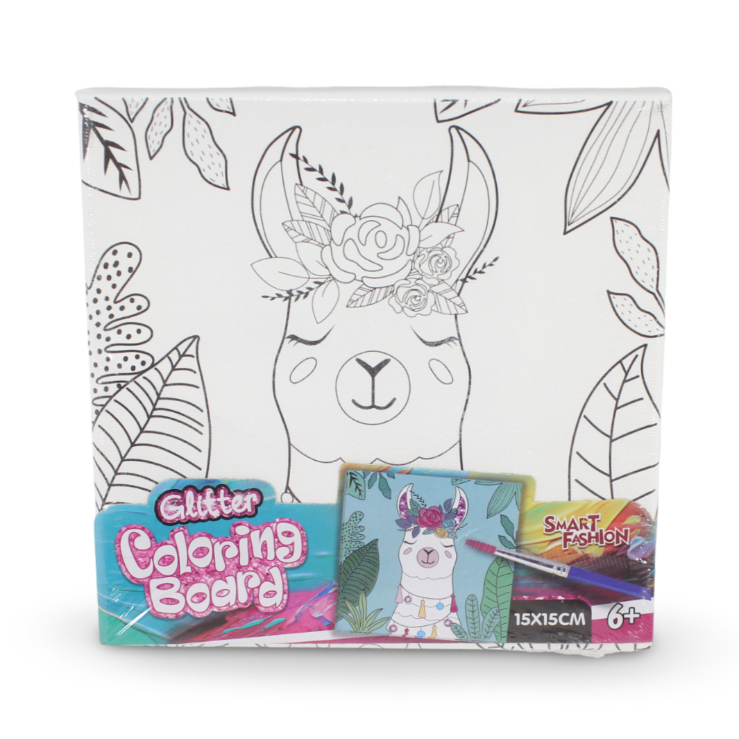 Smart Fashion Glitter Coloring Board 15x15 cm - Toys - OKO