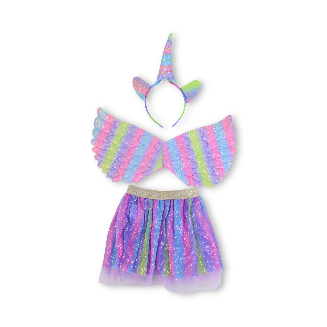 Girls Unicorn Costume Set
