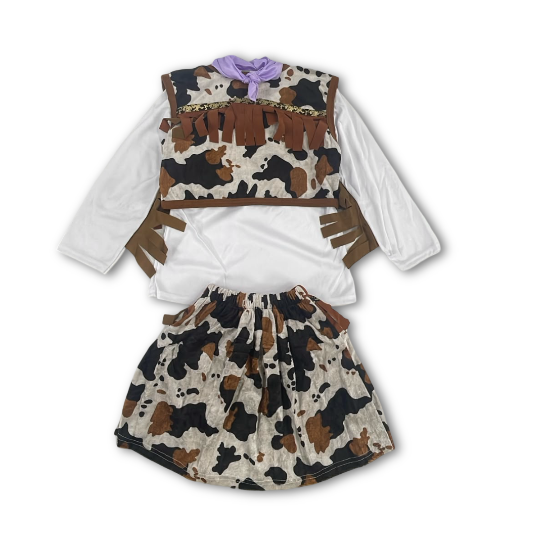 Girls Cowgirl Costume Set