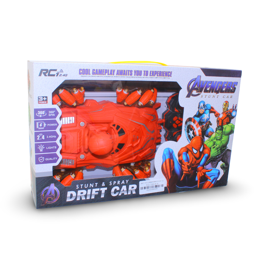 Avengers Spider-Man Stunt & Spray Drift RC Car